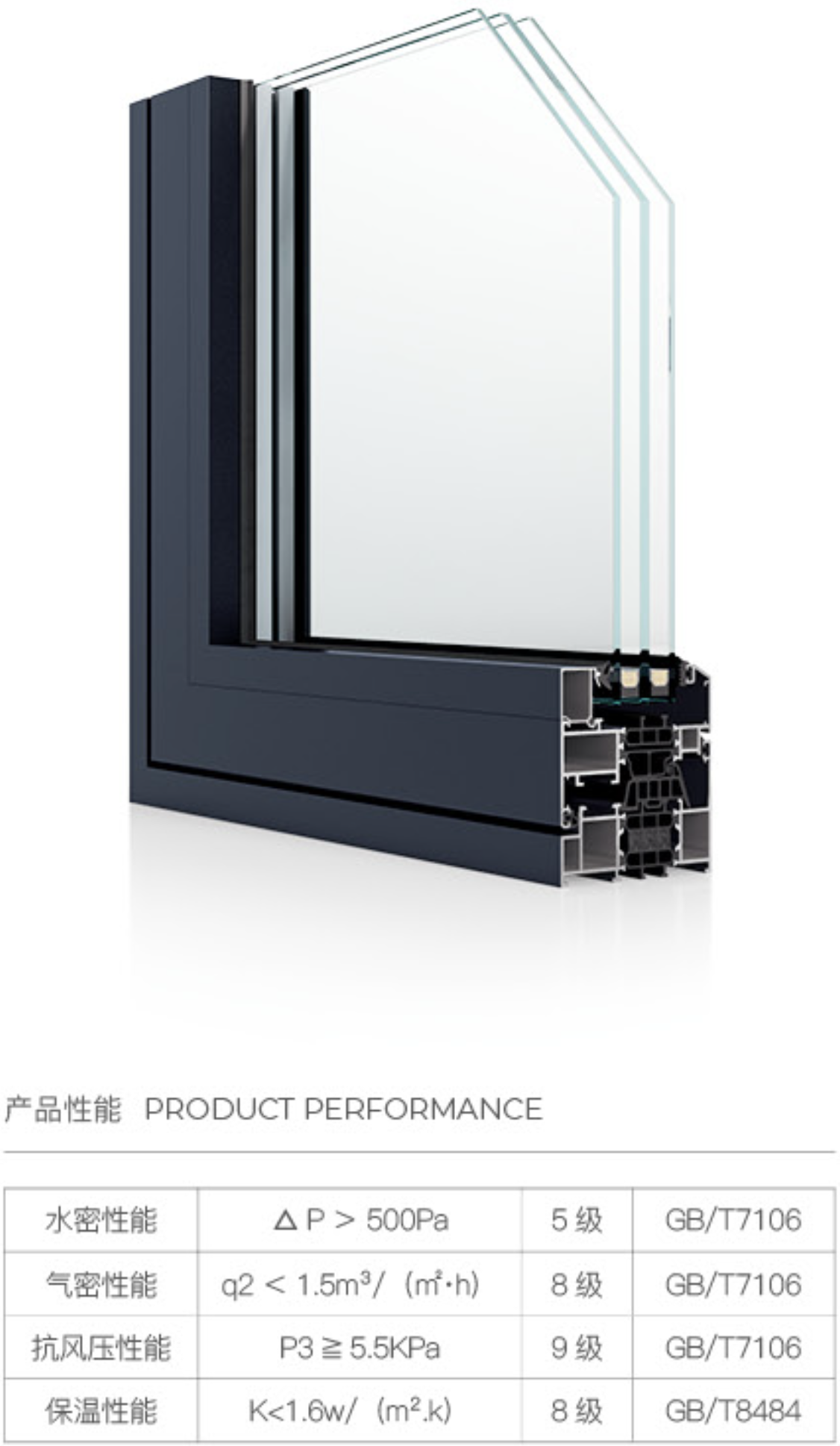 85 断桥内平开窗